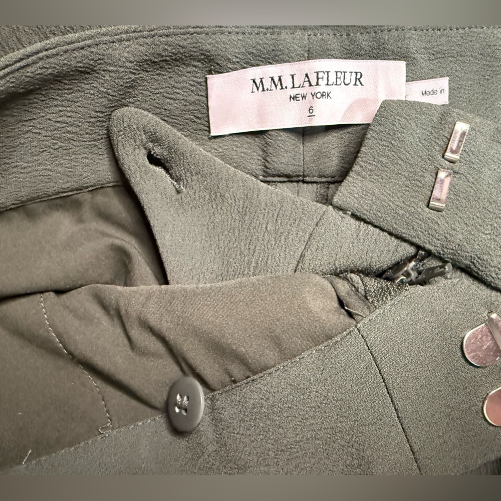 MM LAFLEUR The Zhou Culotte - Eco Heavy Soft Wave Aloe WIDE LEG PANTS - Picture 5 of 7